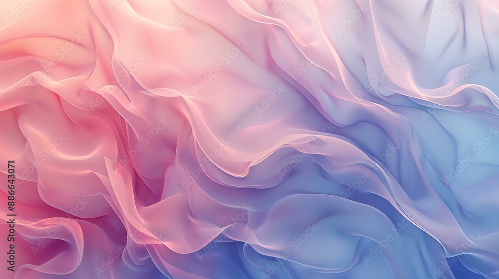 Poster soft gradient hues merging seamlessly to form a calming and fluid abstract background with subtle te