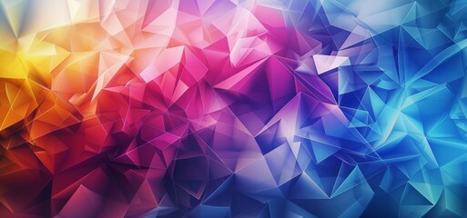 Obraz premium Abstract background with polygonal elements and bright abstract shapes and textures, colorful elements, minimalistic composition.