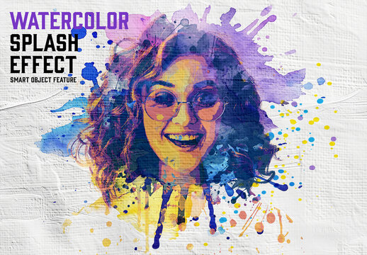 Watercolor Splash Effect with Generative AI