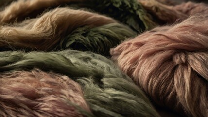 Fototapeta premium Luxurious wool fabric in rich, soft textures and warm colors. Ideal for fashion, textile design, and cozy home decor projects.