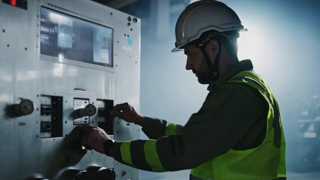 Electrical engineer to check and fix MDB main distribution control panel in Substation building