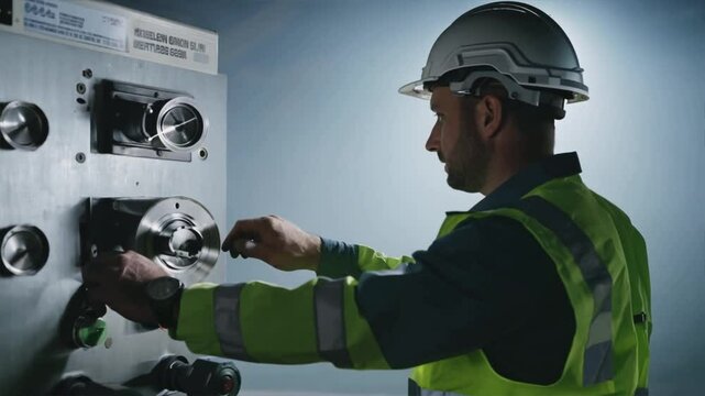Electrical engineer to check and fix MDB main distribution control panel in Substation building