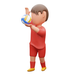 Volleyball 3d illustration
