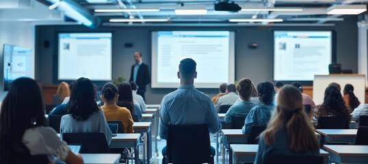 Employees Utilizing AI-Driven Software for Personalized Learning in a Modern Tech Environment