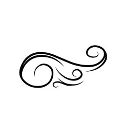 Calligraphic Swirl vector