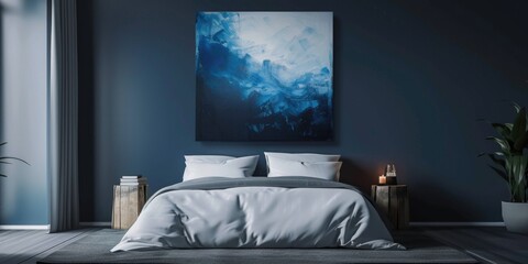 Cozy Bedroom with Artwork