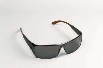 Sunglasses for driver minimalist, 4k 3d render, isometric on Isolate white background