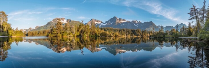 Serene Mountain Lake Reflection