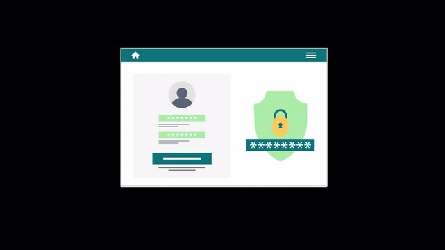 Animated Strong Security Concept Video - Transparent