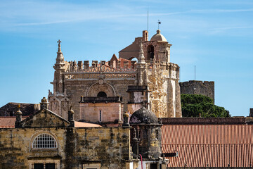 The Monastery of the Order of Christ, Convento de Cristo at the city of Tomar. Santarem District....