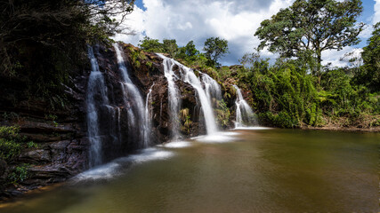 Waterfall in the Uaimii state reserve, Minas Gerais, Brazil
