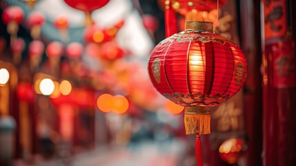 Traditional Chinese New Year Lantern: Chinatown Decoration - Festive Banner