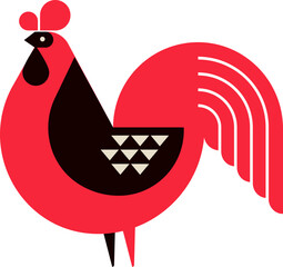 Rooster - Chinese Zodiac Signs Series © Marina Zlochin