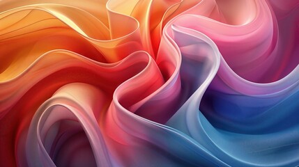 Obraz premium Abstract Fluid Art in Vibrant Colors