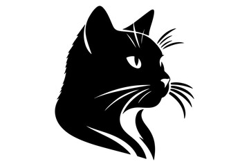 cat silhouette vector illustration