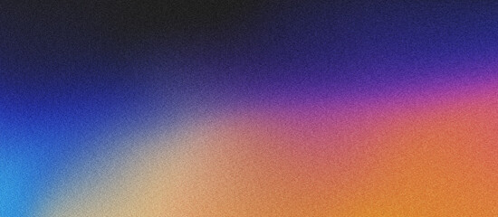black blue purple orange brown Grainy  gradient background with blazing blue light and noise texture effect banner in the background