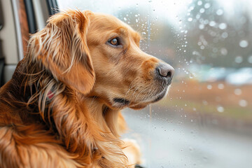 Dog passenger made with Generate Ai technology