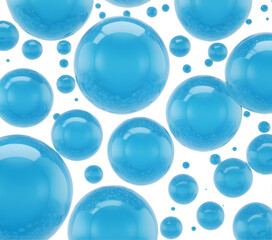 Bubbles background. Light blue suds of shampoo, bath, mousse, shaving. Soap bubbles on a transparent background. Bubbles PNG file no background
