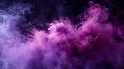 Obraz premium Dynamic Pink Dust Swirl and Mixing in the Air Background
