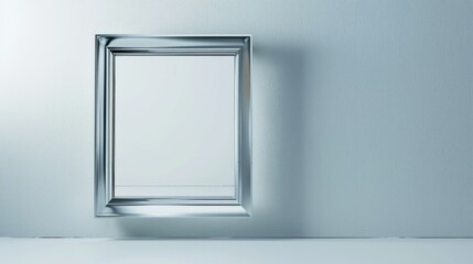 Metal Frame in Studio Isolated on White Background