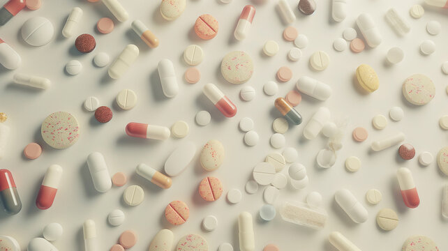 fondo sobre p&iacute;ldoras y pastillas