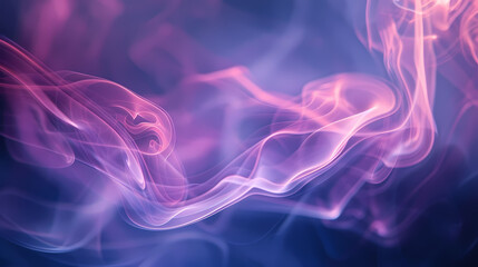 Obraz premium Soft Pink Dust Smoke Flowing Through the Air Background