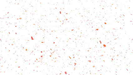 Floating embers sparks background PNG transparent. Opacity or screen mode usage for overlay