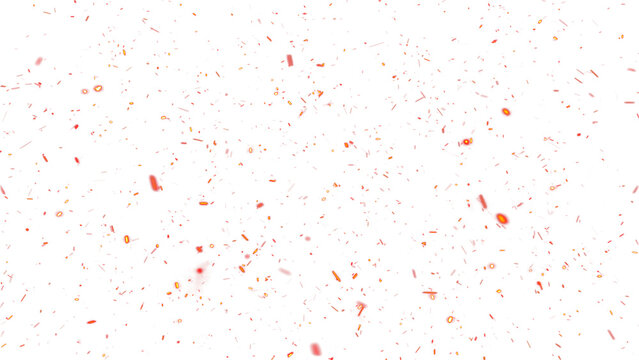Floating embers sparks background PNG transparent. Opacity or screen mode usage for overlay