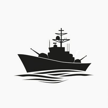 recommend clip art: Warship icon flat. Illustration isolated vector sign symbol
                    