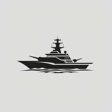 recommend clip art: Warship icon flat. Illustration isolated vector sign symbol
                    