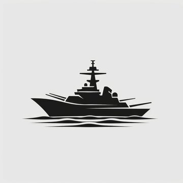 recommend clip art: Warship icon flat. Illustration isolated vector sign symbol
                    