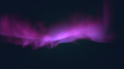 Stunning purple aurora borealis illuminates the polar sky, formed by sunlight energizing oxygen molecules in the upper atmosphere. Mesmerizing natural wonder revered throughout history - Powered by Adobe