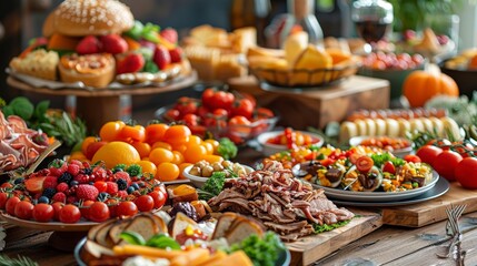 Fototapeta premium Delicious Food Buffet.