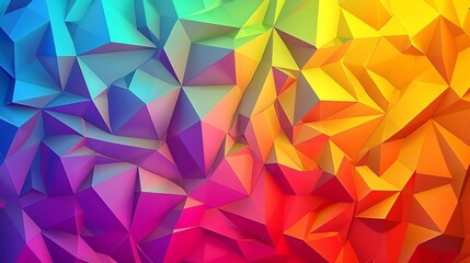 colorful 3D triangle pattern background