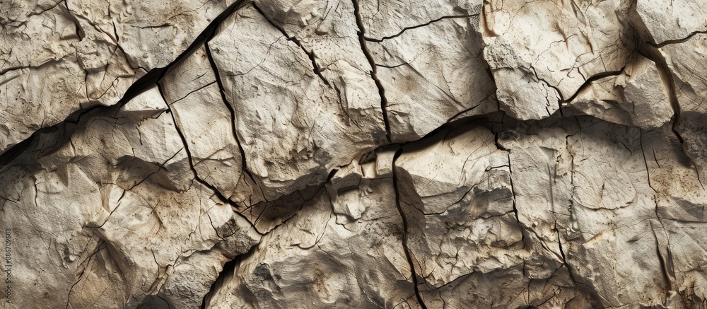Poster detailed natural beige rock background with sharp stones showing cracks and collapsing perfect for a