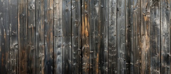 Vintage wooden wall with a dark gray brown smudge suitable for a retro scene with copy space image