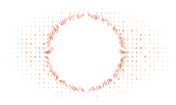 Modern binary code tech concept background