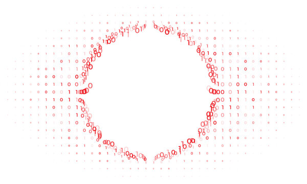 Modern binary code tech concept background