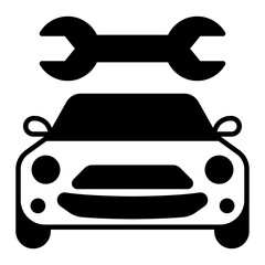 repair icon. black fill icon