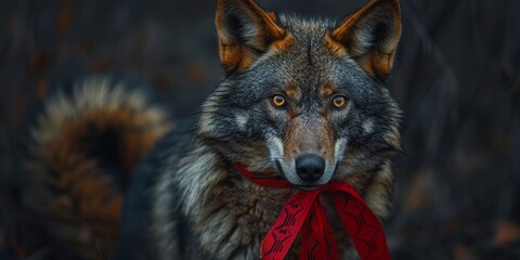 World Rabies Day awareness ribbon, September 28th