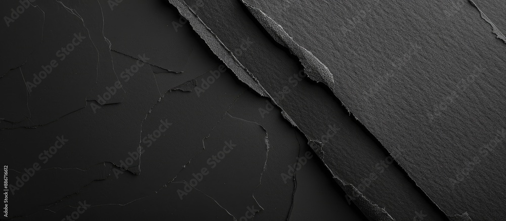 Poster dark black textured paper background with empty copy space image