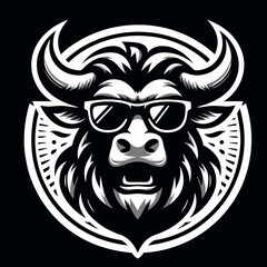 bull head mascot logo , bull mascot , bull head mascot , bullhead , head bull , bull , bull logo , bull minimalist logo