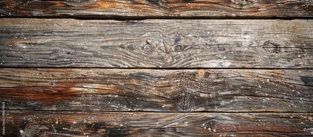 Poster a weathered wooden plank serves as a rustic backdrop for any setting be it a table floor or any spac