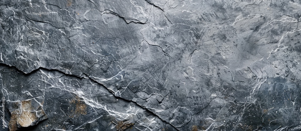 Poster background with a textured gray scratched stone featuring copy space image