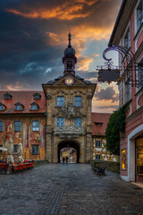 View of the old town hall in Bamberg in Bavaria, Germany.