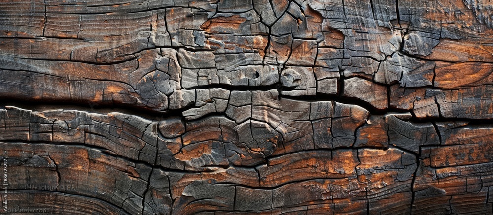 Poster old rustic wooden background shows cracks and has a grunge style ideal for a copy space image