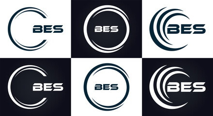 BES logo. B E S design. White BES letter. BES, B E S letter logo design. B E S letter logo design in GOLD, GOLDEN LOGO, THREE, style. letter logo set in one artboard. B E S letter logo vector design.