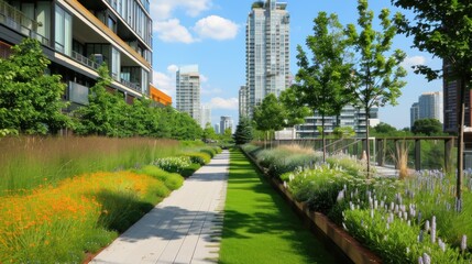 Fototapeta premium Sustainable Urban Landscapes 