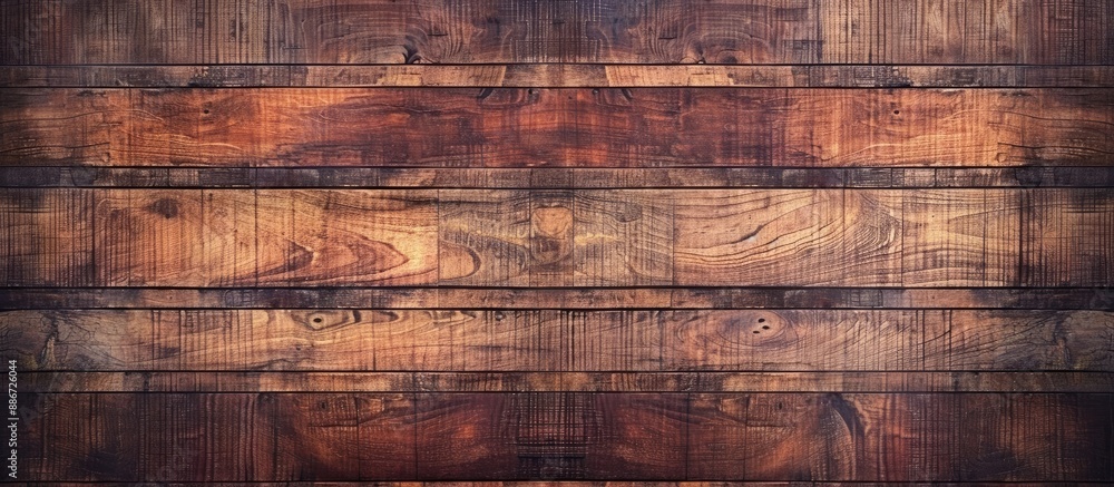 Poster top view of a high quality retro striped wood texture background ideal for your designs with ample c