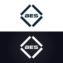 BES logo. B E S design. White BES letter. BES, B E S letter logo design. B E S letter logo design in GOLD, GOLDEN LOGO, THREE, style. letter logo set in one artboard. B E S letter logo vector design.